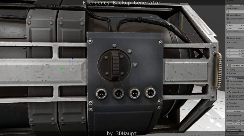 Futuristic Emergency Backup Generator preview image 7